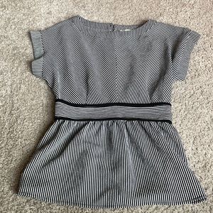 Black and White Striped Shirt